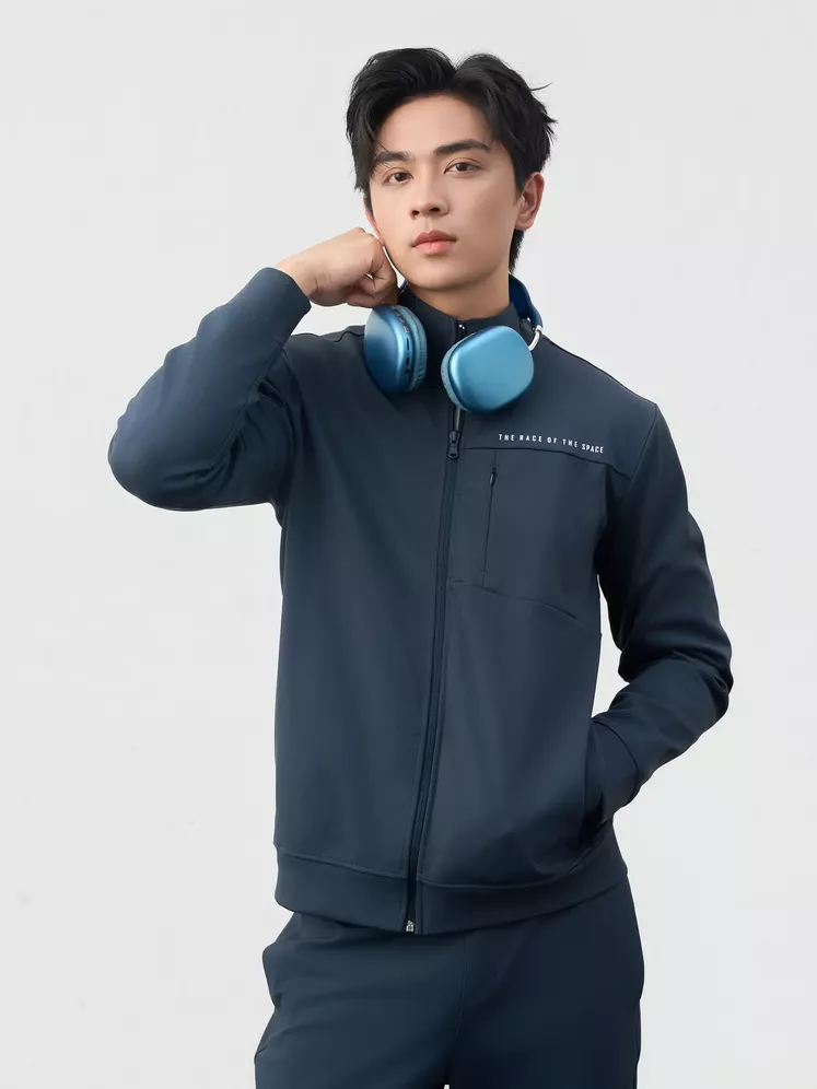 Áo Nỉ Nam Cổ Trụ Kéo Khóa 5S Fashion Phom Slimfit MBAKN25020