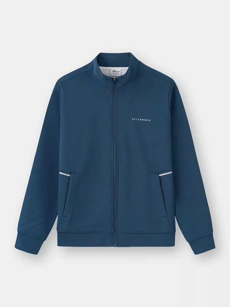 Áo Nỉ Nam Kéo Khóa 5S Fashion In Đơn Giản Phom Slimfit MBAKN25021