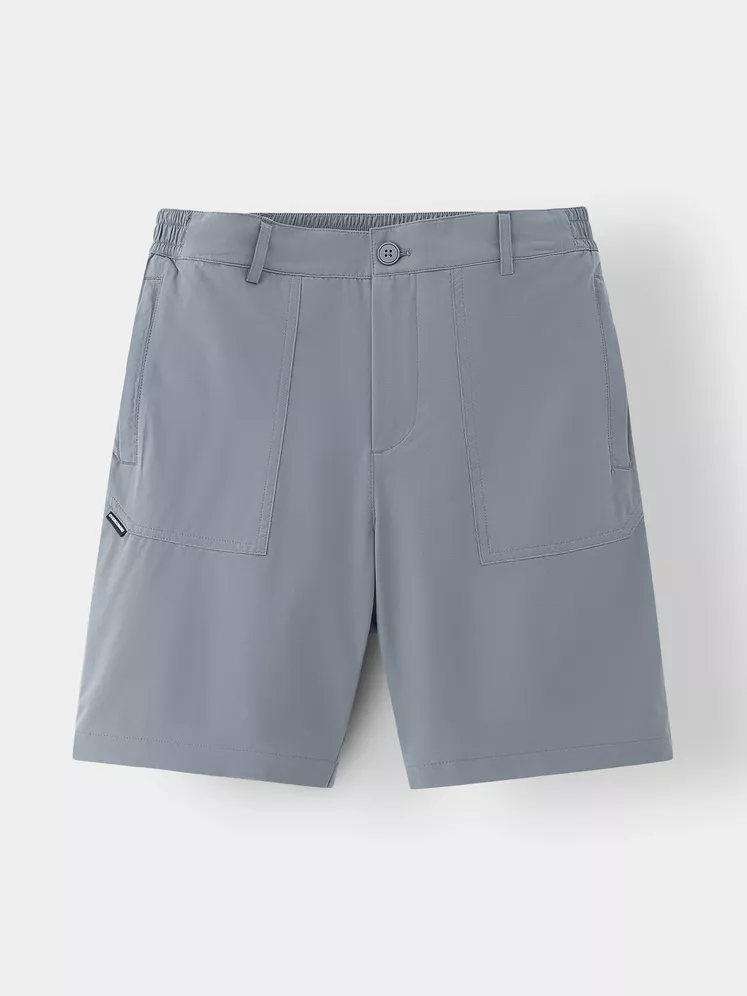 Quần Short Nam Casual Cạp Cúc Phối Chun 5S Fashion Túi Lớn QSC25012