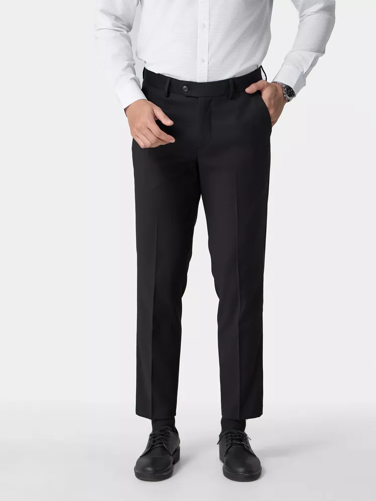 Quần Tây Nam 5S Fashion Phom Smart Fit Trơn Basic Dễ Mặc QAU24005