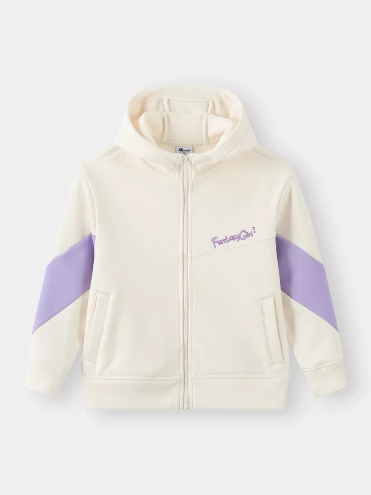 Áo Nỉ Khóa Có Mũ Bé Gái 5S Fashion Thời Trang GBAKN25002