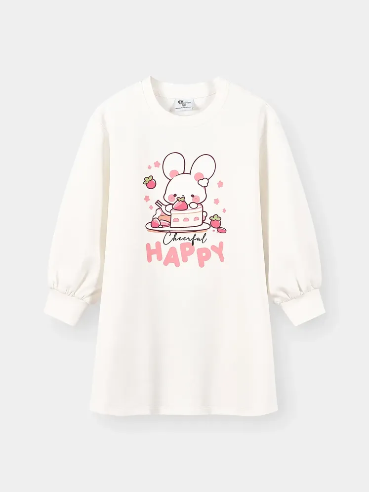 Váy Liền Bé Gái 5S Fashion In Thỏ Dễ Thương G0VAY25001