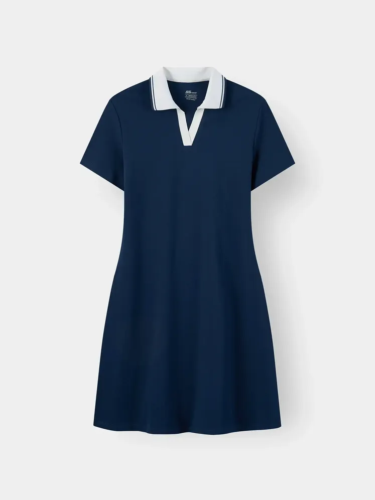 Váy Polo Nữ 5S Fashion Cổ V Phom Regular W0VAY26001