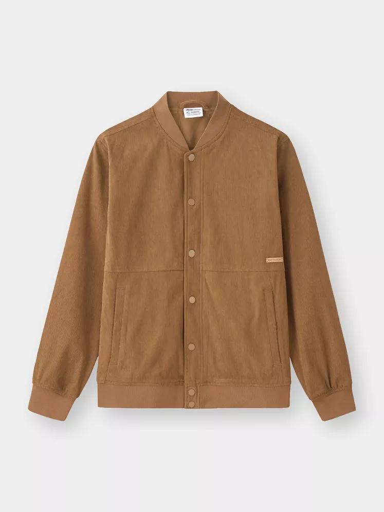 Áo Khoác Bomber Nam 5S Fashion Nỉ Nhung Phom Slimfit M0AKB25009