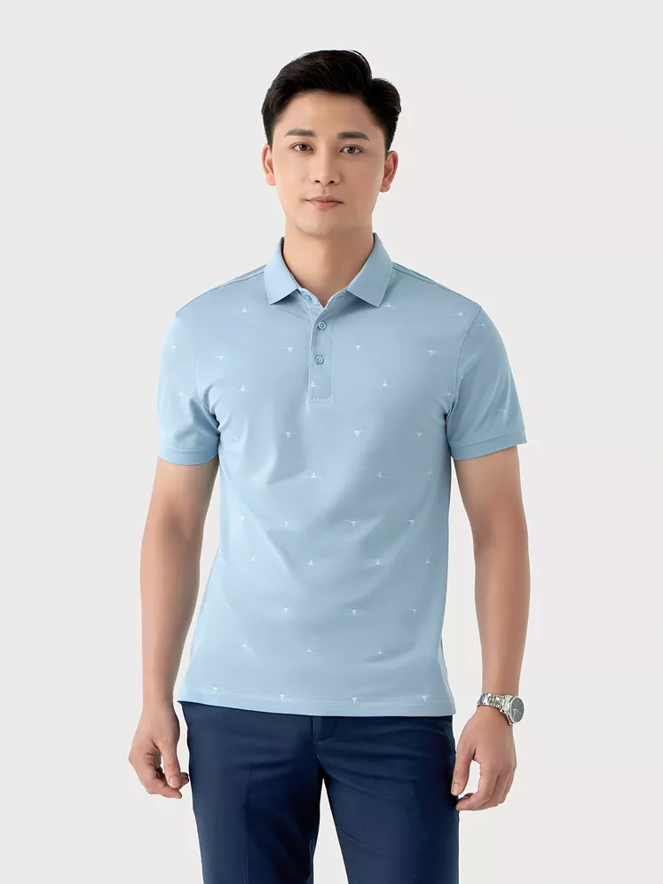 Áo Polo Nam 5S Fashion Họa Tiết Slimfit APC24052