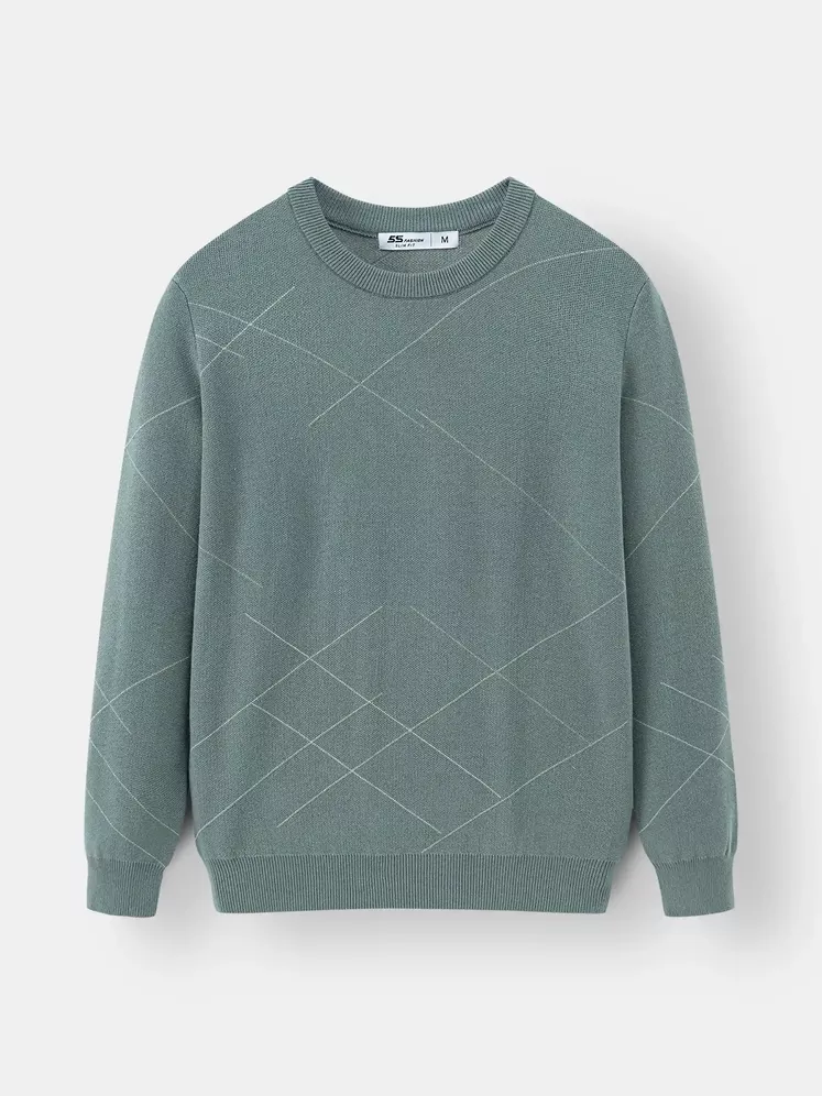 Áo Len Nam Họa Tiết 5S Fashion Phom Slimfit ALE24003