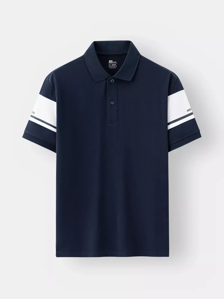 Áo Polo Nam Pique 5S Fashion Can Phối Phom Slimfit APC25043