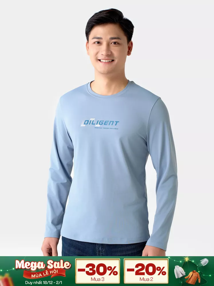 Áo Thun Nam Dài Tay 5S Fashion Extra-warm ATH24006