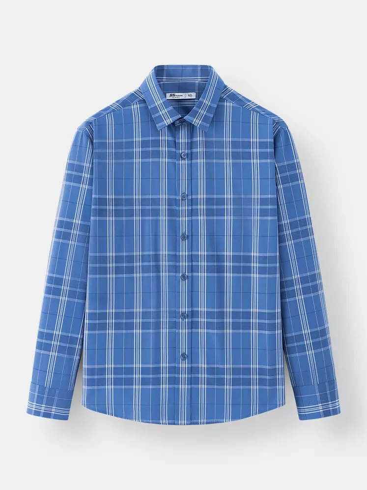 Áo Sơ Mi Nam Dài Tay 5S Fashion Dệt Kẻ Sang Trọng ASM24008