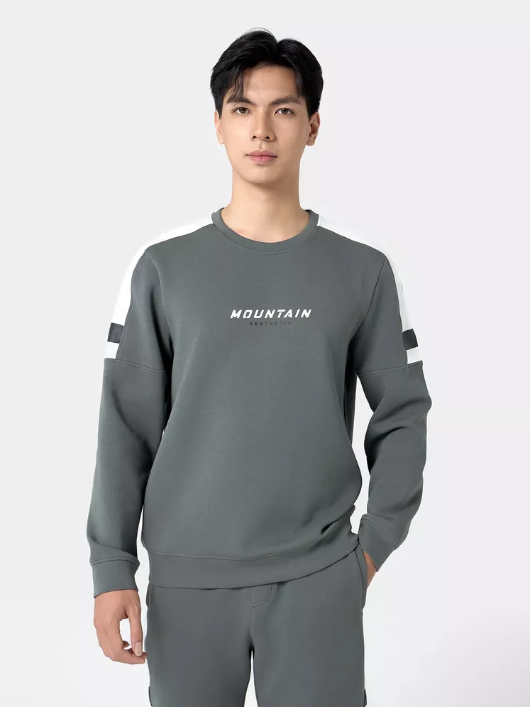 Áo Nỉ Nam Can Phối 5S Fashion Phom Slimfit BANI24004