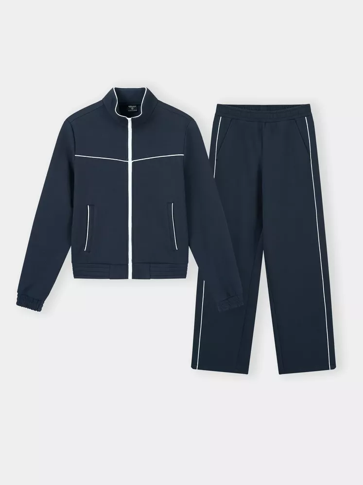 Set Bộ Nỉ Khóa Nữ 5S Fashion Phối Line Phom Regular WBNK25006