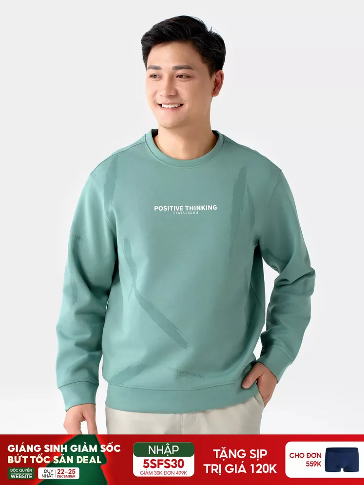 Áo Nỉ Nam Thu Đông Họa Tiết 5S Fashion Phom Casual ANI24005