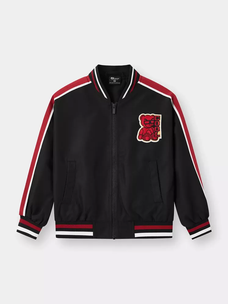 Áo Khoác Bomber Bé Trai 5S Fashion Logo Thêu B0AKB25001-B0AKB25101