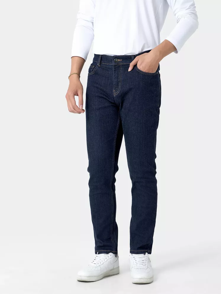 Quần Jean Nam Cotton 5S Fashion Trơn Phom Slimfit QJE24001