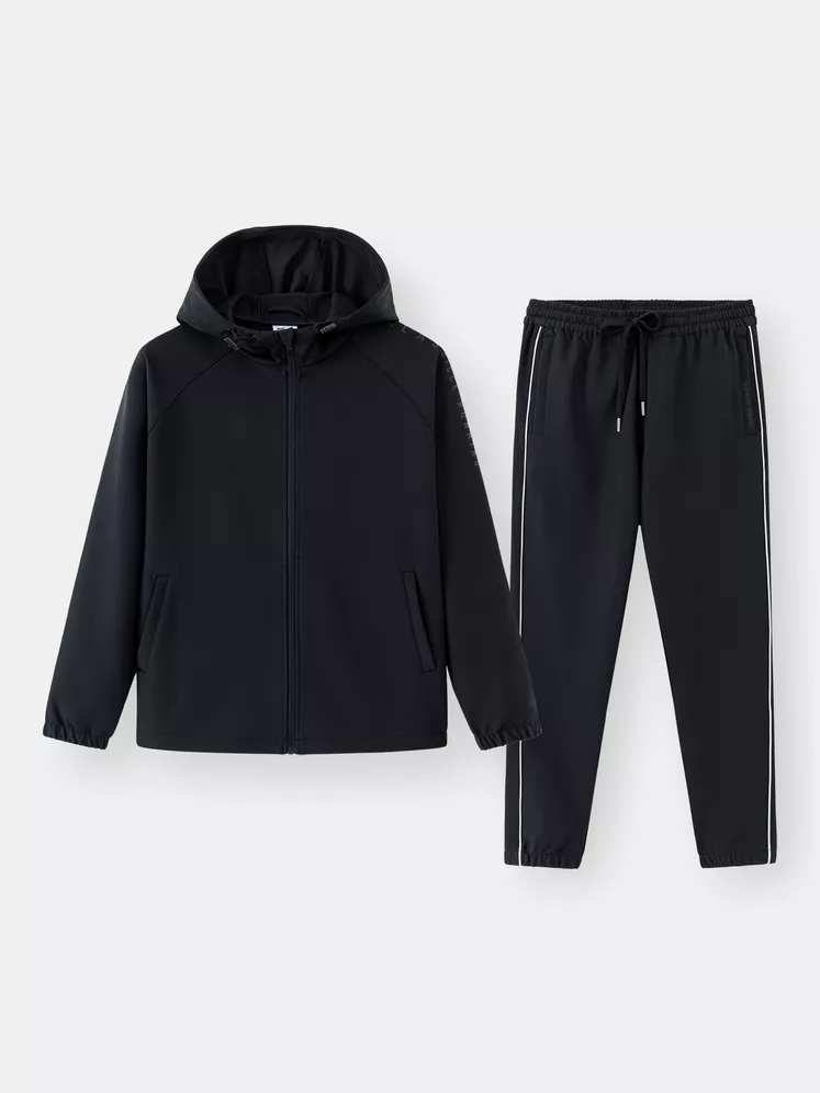 Bộ Quần Áo Gió 5S Fashion Có Mũ Liền Phom Slimfit BOG24005