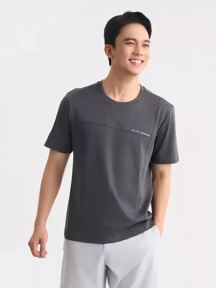 Áo Thun Nam Cotton 5S Fashion Can Cắt Phong Cách ATS25051