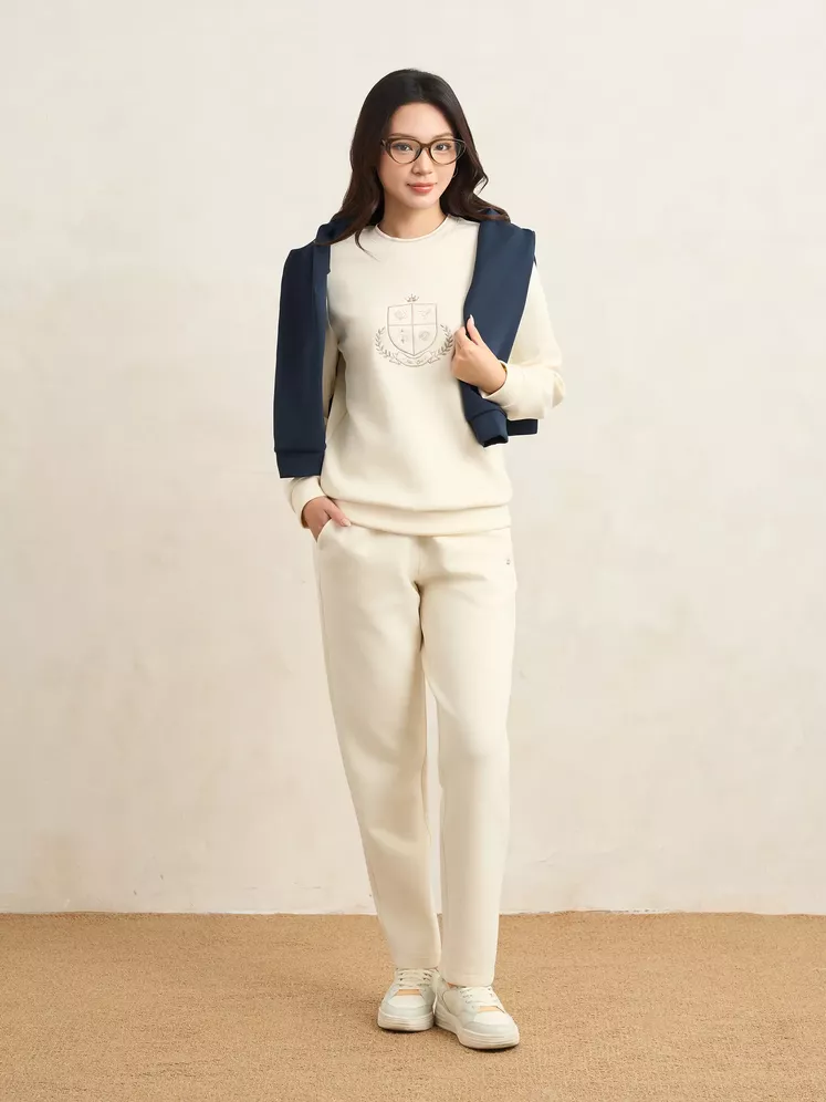 Set Bộ Nỉ Nữ 5S Fashion Thêu Huy Hiệu WBNI25001