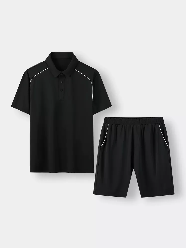 Bộ Polo Nam 5S Fashion SMART CASUAL Tay Raglan MBPL26009