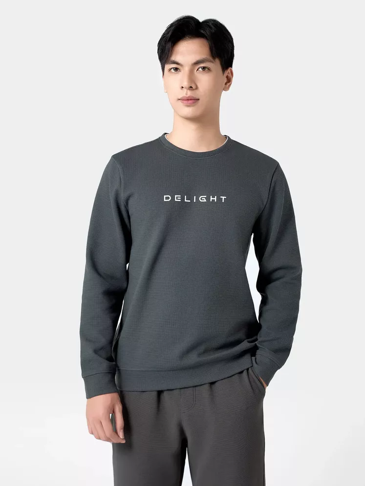 Áo Nỉ Nam Vài Tổ Ong 5S Fashion Cổ Layer Slimfit ANI24009