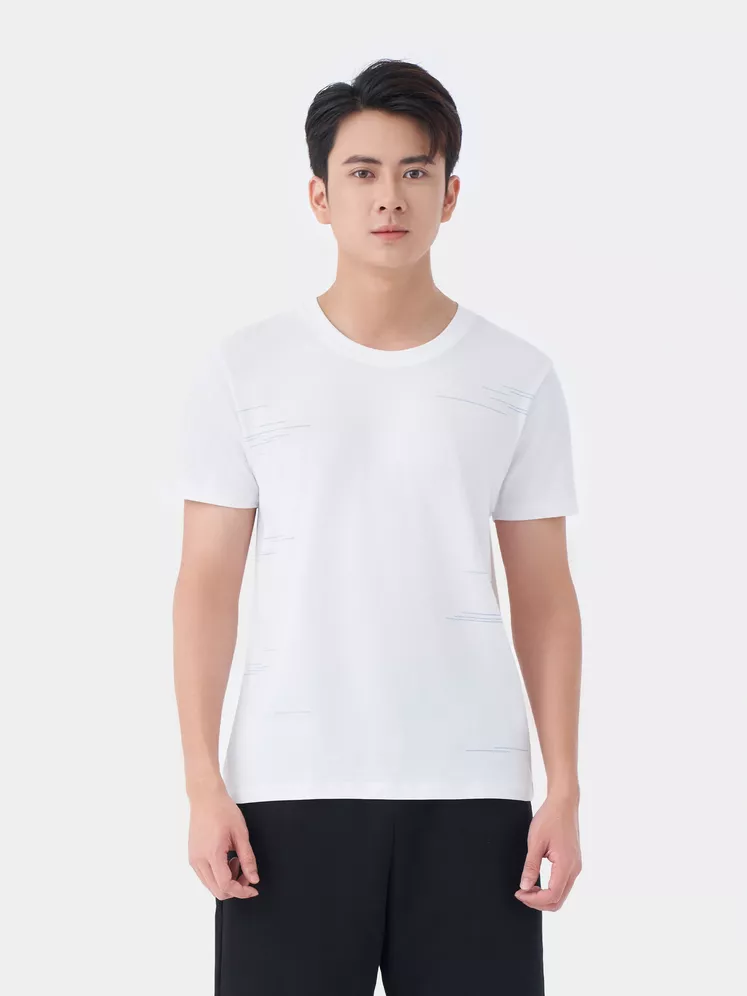 Áo Thun Nam Ngắn Tay 5S Fashion Họa Tiết Phom Slimfit ATS24007
