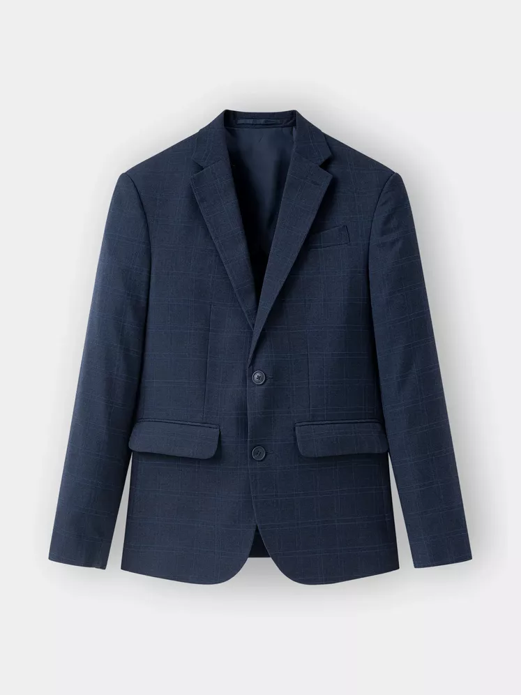 Áo Blazer Nam 5S Fashion Dệt Kẻ Caro Sang Trọng Slimfit ABZ23001