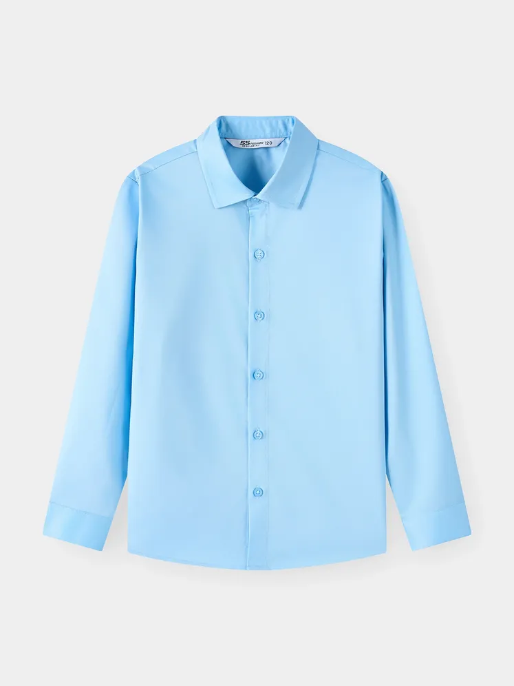 Áo Sơ Mi Bé Trai 5S Fashion Trơn Phom Regular B0ASM26005