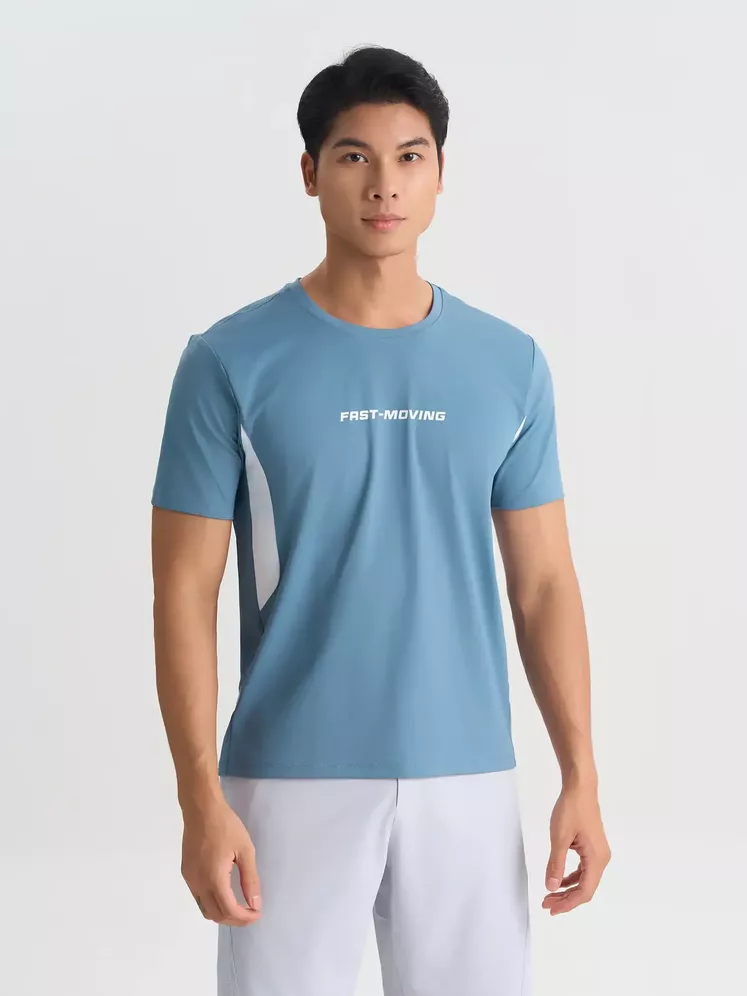 Áo Thun Nam Thể Thao 5S Fashion Can Phối Phom Slimfit ATS25011