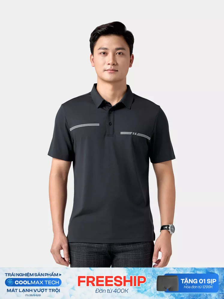 Áo Polo Nam 5S Fashion Premium In Kẻ Phom Regular APC24034