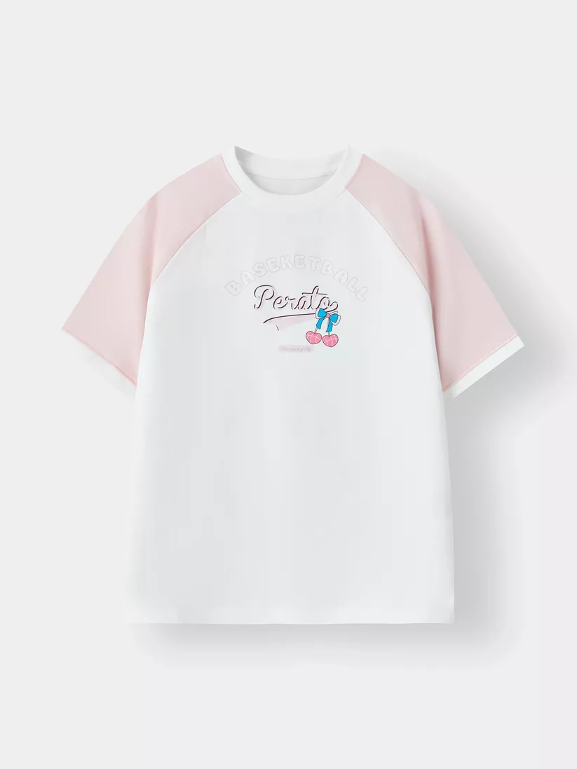 Áo Thun Bé Gái PERATO Phong Cách Lifestyle L0TSS6G003