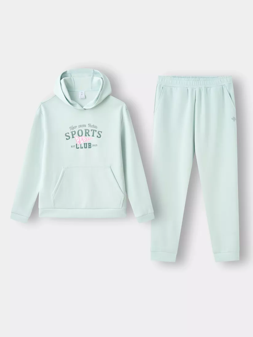 Set Bộ Nỉ Nữ Hoodie PERATO Phong Cách Lifestyle LBNHW5W001