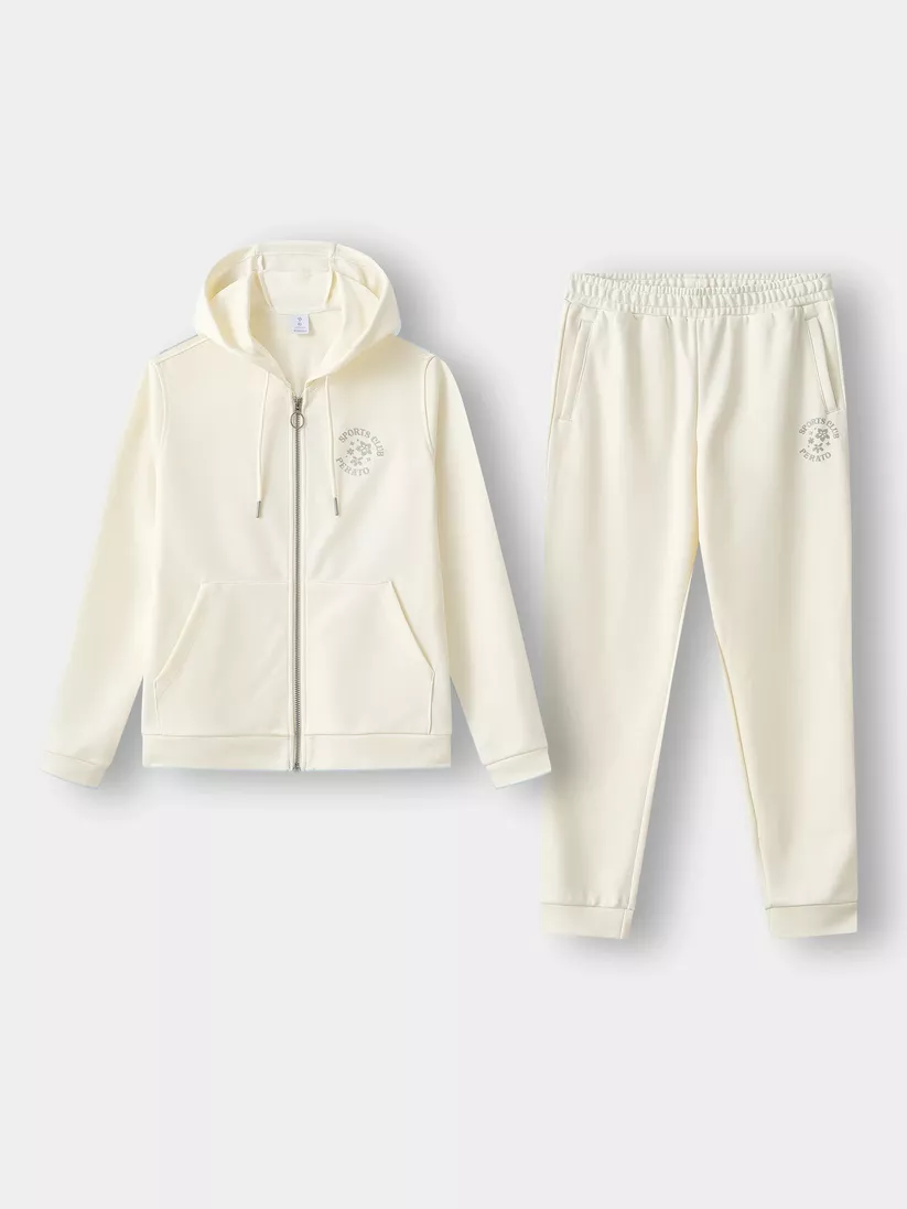 Set Bộ Nỉ Khóa Nữ PERATO Có Mũ Phong Cách Lifestyle LBNKW5W026