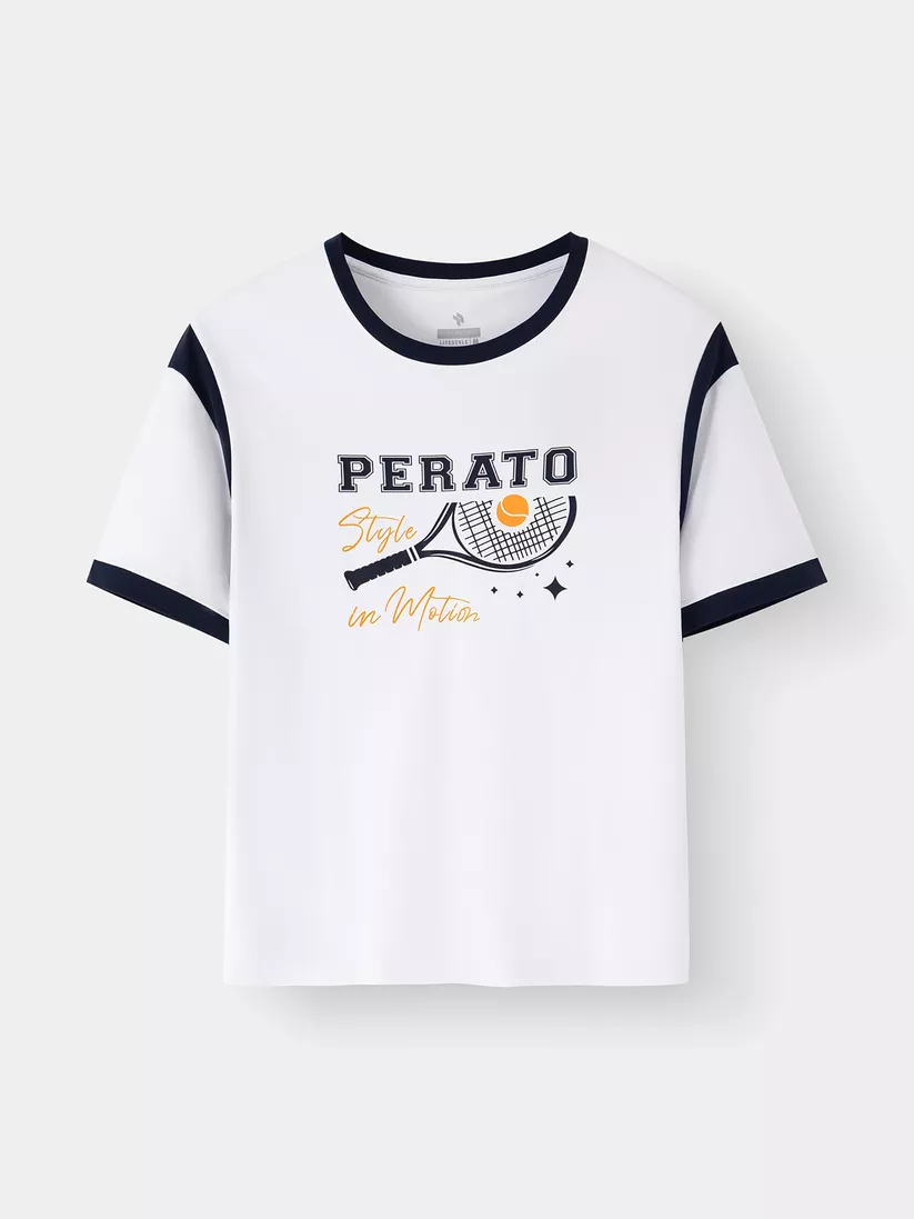 Áo Thun Nữ Phong Cách Lifestyle PERATO Phom Loose LBTSS5W005