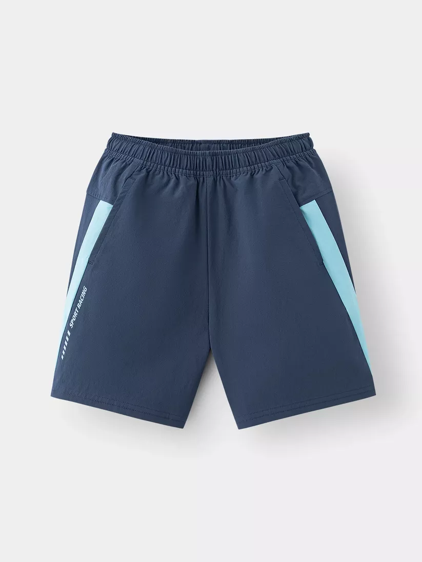 Quần Short Bé Trai PERATO Cạp Chun Phom Loose Fit L0SCS5B009