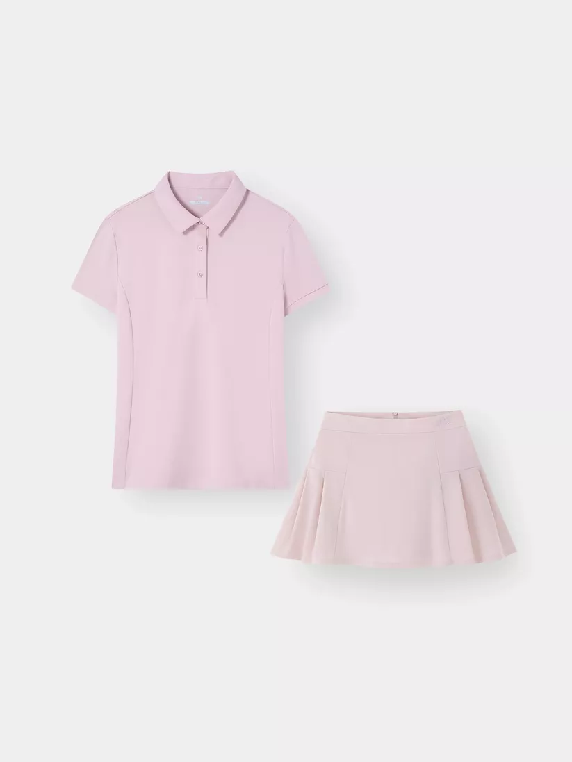 Set Đồ Thể Thao Nữ Áo Polo Phối Chân Váy PERATO Phong Cách Lifestyle LBPLCVS5W004