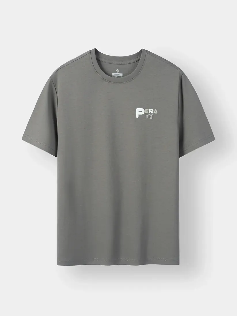 Áo Thun Nam PERATO Phong Cách Lifestyle In Lưng L0TSS6M199
