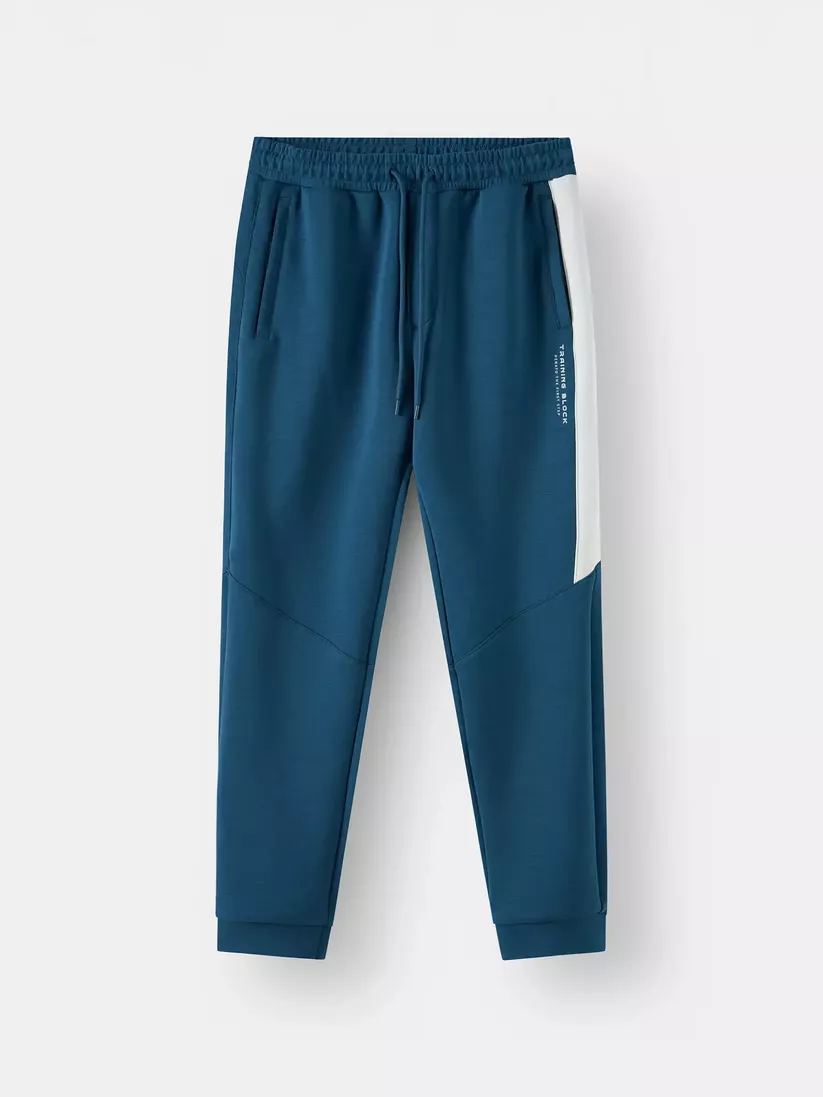 Quần Nỉ Nam Can Phối PERATO Phong Cách Training Phom Regular TBQNW5M012