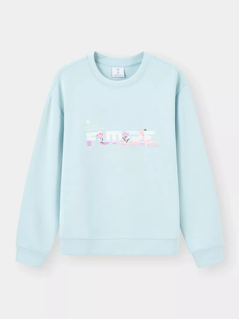 Áo Nỉ Bé Gái PERATO Phong Cách Lifestyle In Họa Tiết L0ANW5G011