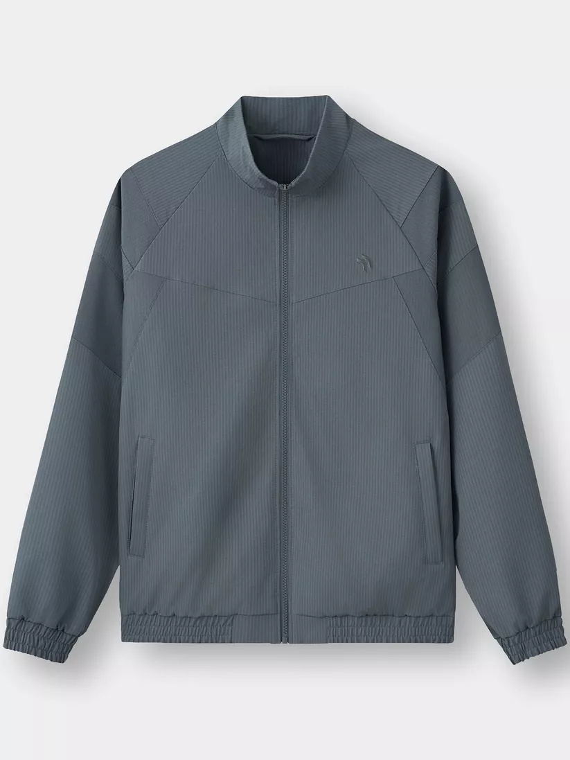 Áo Khoác Cổ Dựng PERATO Phong Cách Training Vải Hiệu Ứng TBKGW5M040