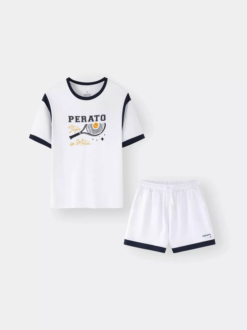 Set Bộ Nữ PERATO Phong Cách Lifestyle Phom Loosefit LBTSSCS5W005