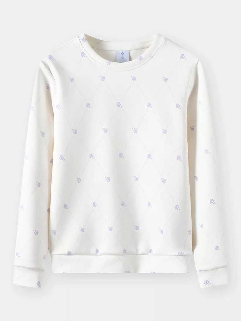 Áo Nỉ Nữ PERATO Phong Cách Lifestyle Họa Tiết Monogram L0ANW5W035