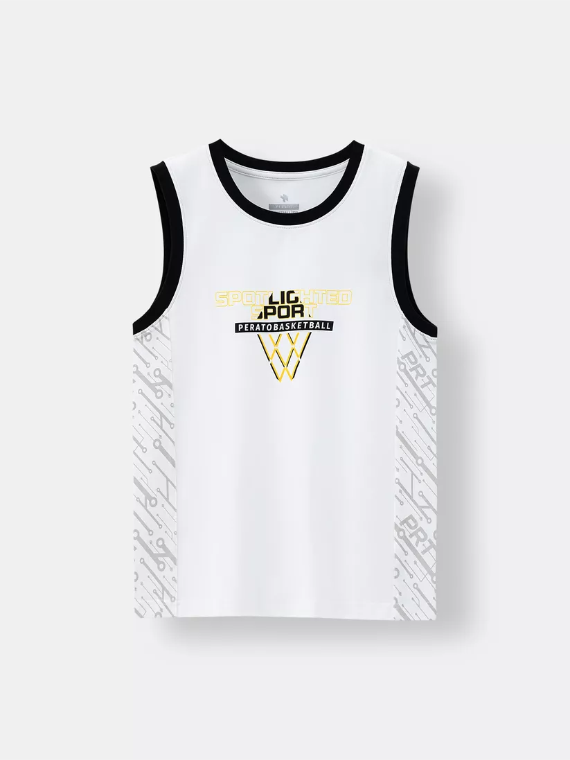 Áo Sát Nách Bé Trai PERATO Phong Cách Basketball BBTTS5B001