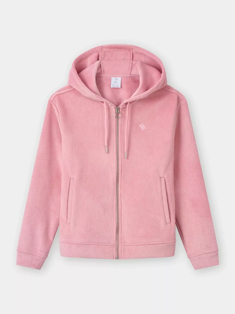 Áo Nỉ Nhung Kéo Khóa Nữ PERATO Lifestyle Phom Regular LBKNW5W013