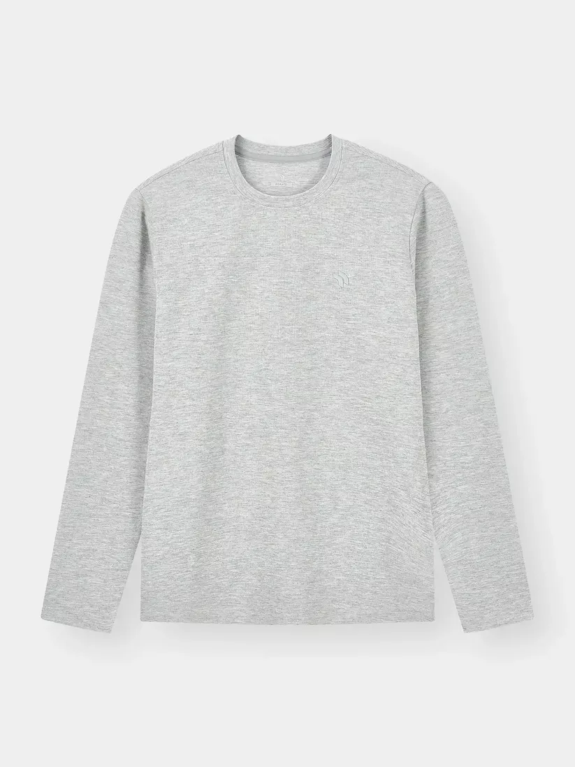 Áo Thun Nam Dài Tay PERATO Phong Cách Traing Basic T0TDW5M043