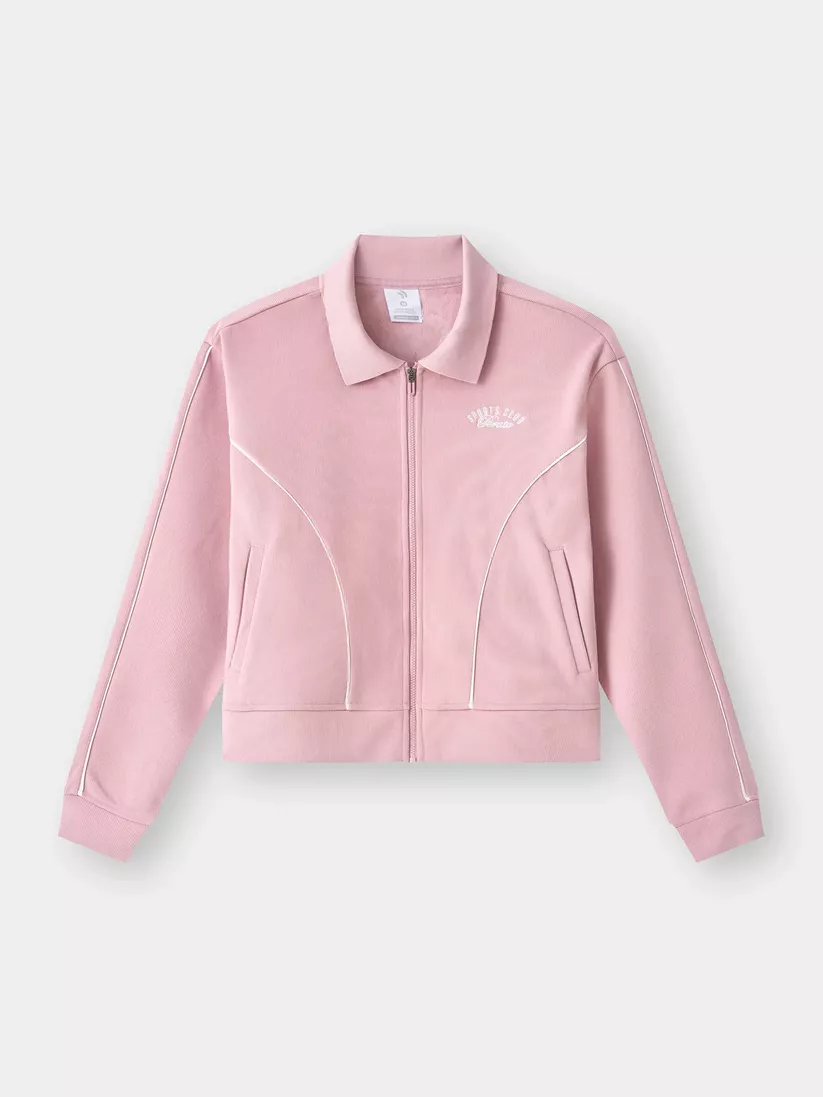 Áo Khoác Nỉ Nữ Cổ Bẻ PERATO Phong Cách Lifestyle L0KNW5W003