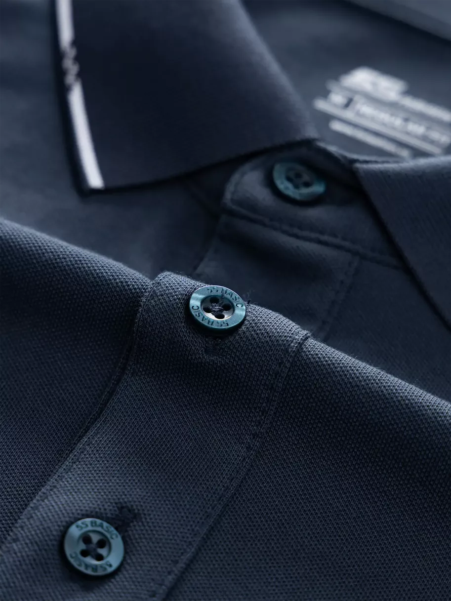 Áo Polo Nam Dài Tay 5S Fashion Basic Phom Regular APD24004 5S